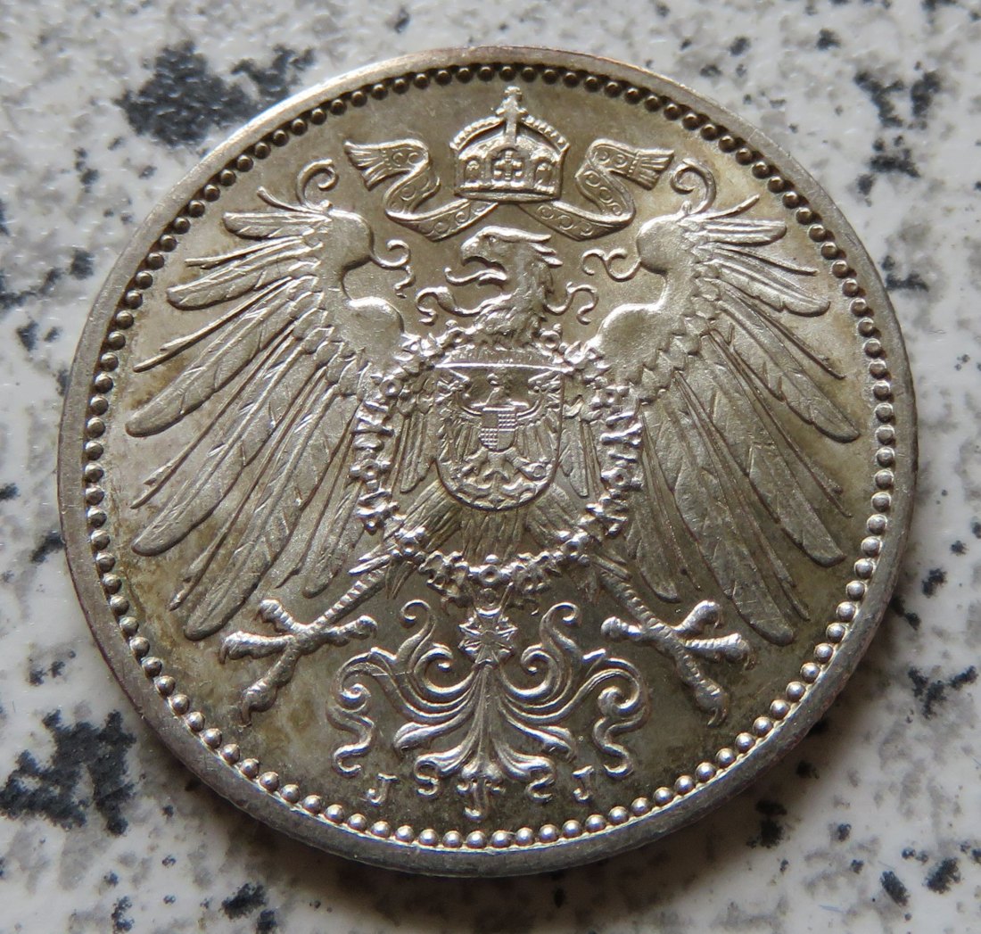  Kaiserreich 1 Mark 1914 J   