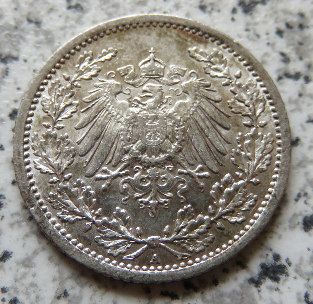  Kaiserreich 1/2 Mark 1914 A   
