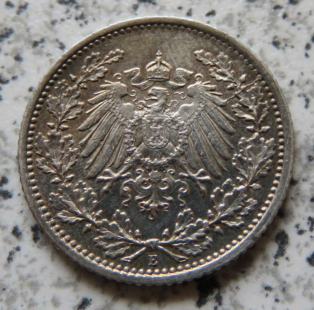  Kaiserreich 1/2 Mark 1915 E   