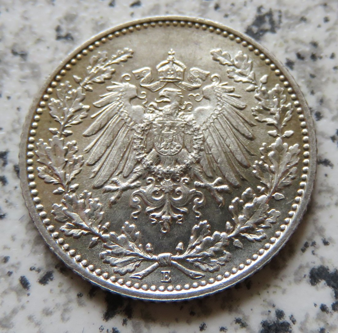  Kaiserreich 1/2 Mark 1916 E   