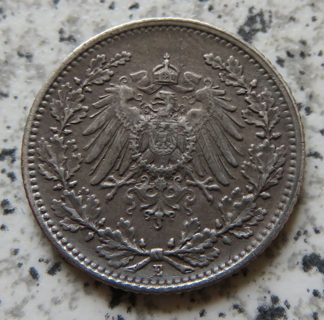 Kaiserreich 1/2 Mark 1919 E   