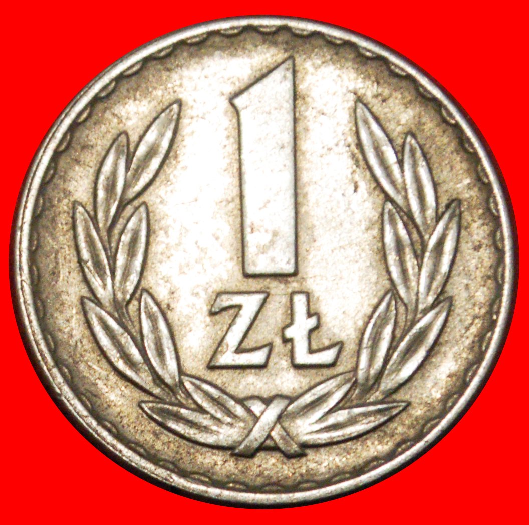  * SOCIALIST STARS ON EAGLE (1957-1985): POLAND ★ 1 ZLOTY 1968 RARE! DIES I+A★LOW START ★ NO RESERVE!   