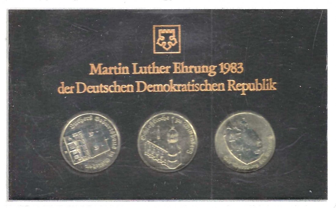  DDR 3x 5Mark 1983 Martin Luther Münzenankauf Koblenz Frank Maurer AB 391   