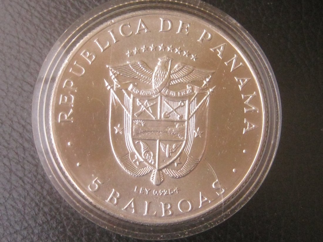  5 Balboas;11.Zentralamerikanische und Karibische Spiele; 925er Silber; 36 Gramm   