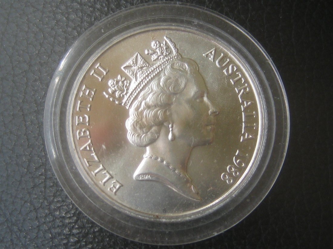  10 Dollars 1988 - Elizabeth II.;200. Jahrestag der ersten Flotte;925er Silber; 20 Gramm   