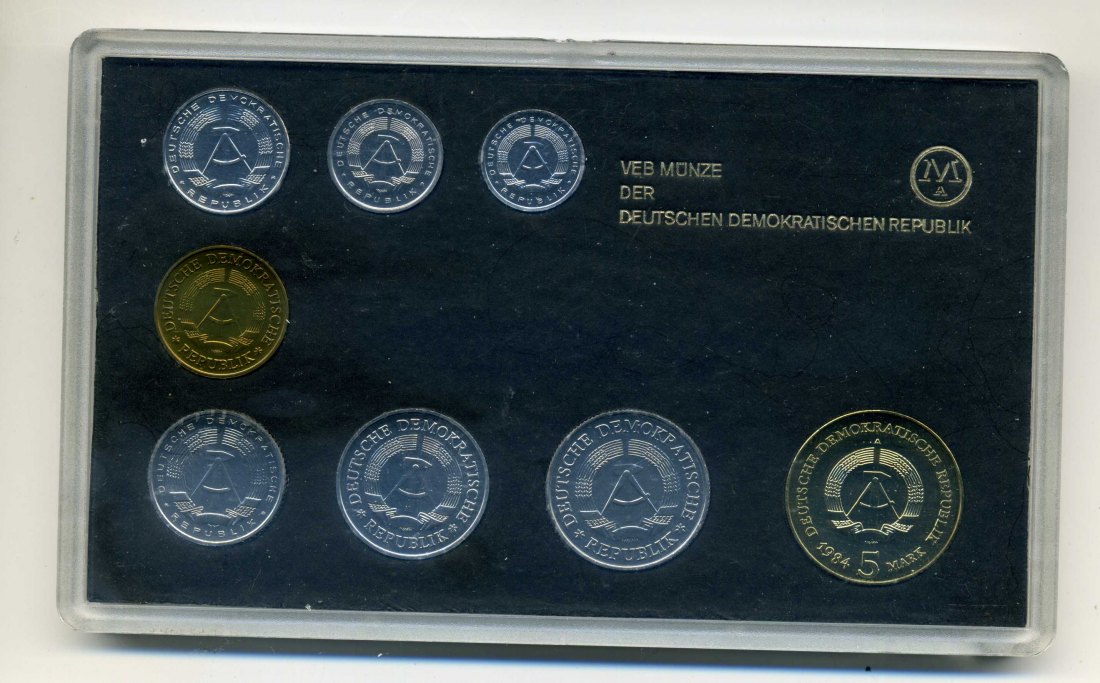  DDR Kursmünzensatz 1984 stempelglanz OVP   