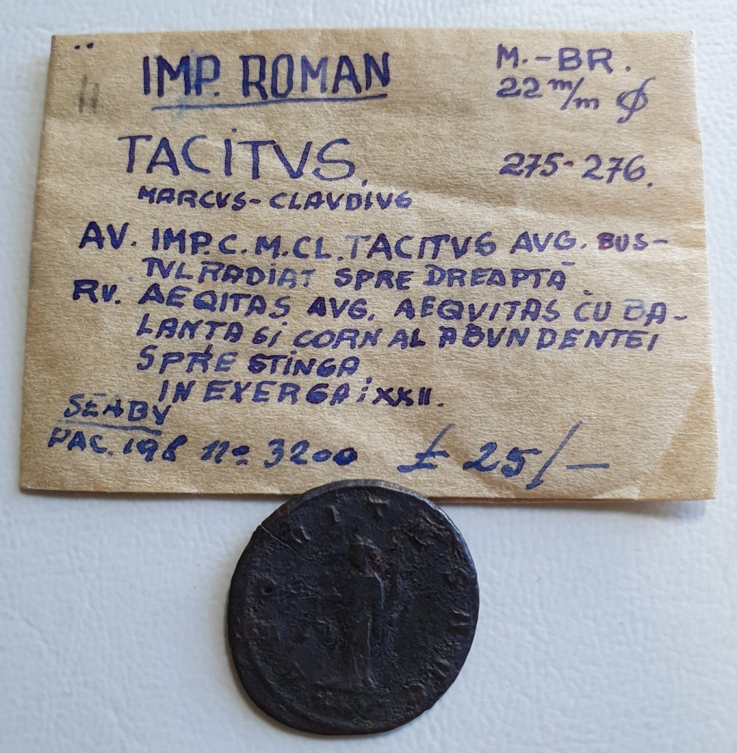  Römisches Reich Tacitus 275 - 276 Kaiserliche Prägungen Antoninian Aequitas mit Waage und Füllhorn   
