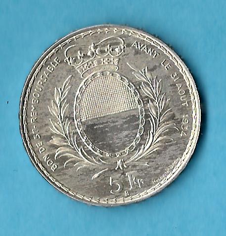 Schweiz 5 Franken 1934 prägefrisch Silber rar Münzenankauf Koblenz Frank Maurer AB 638   