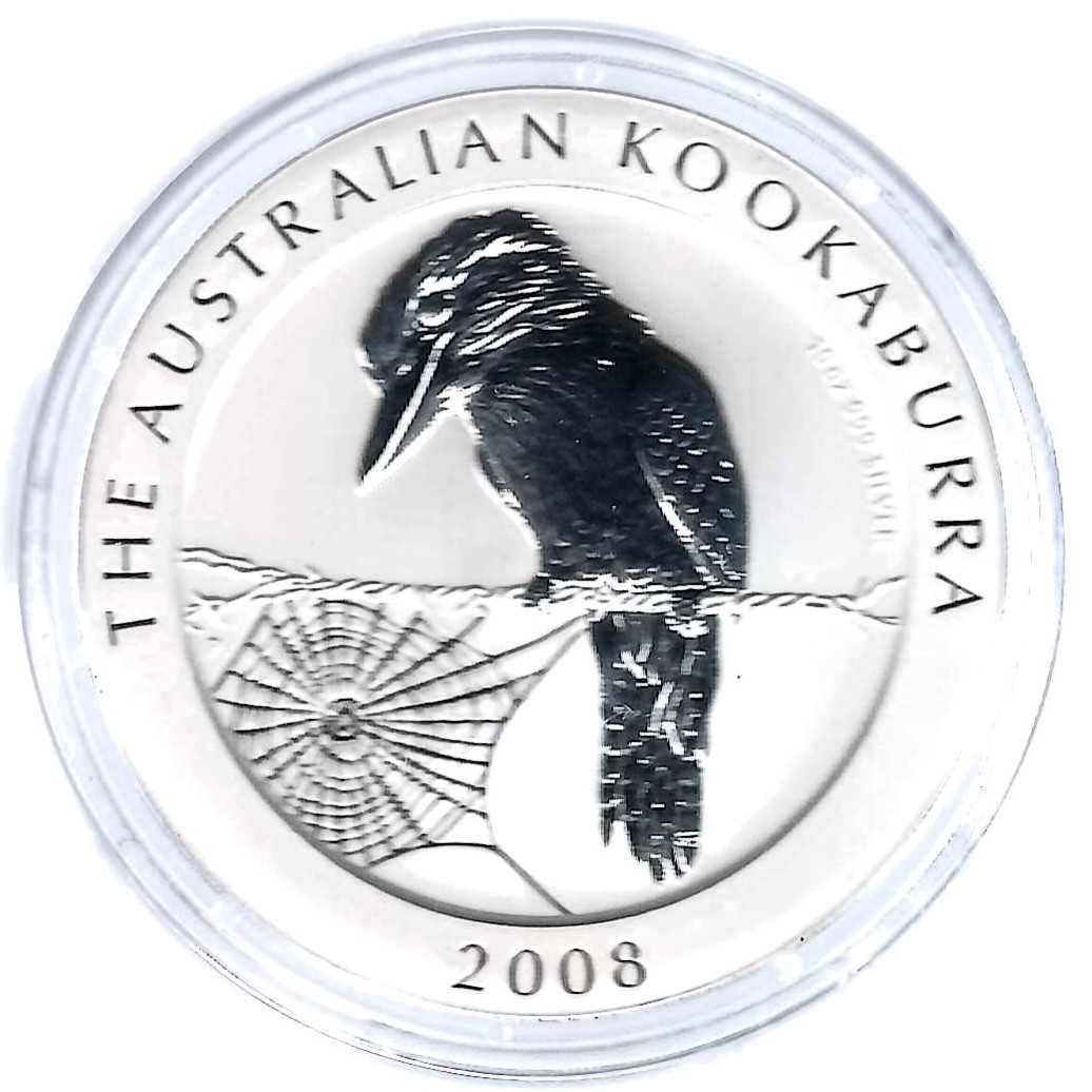  Australien 10 Dollar Kookaburra 2008 ST 10 Unzen Silber Münzenankauf Koblenz Frank Maurer AB 701   