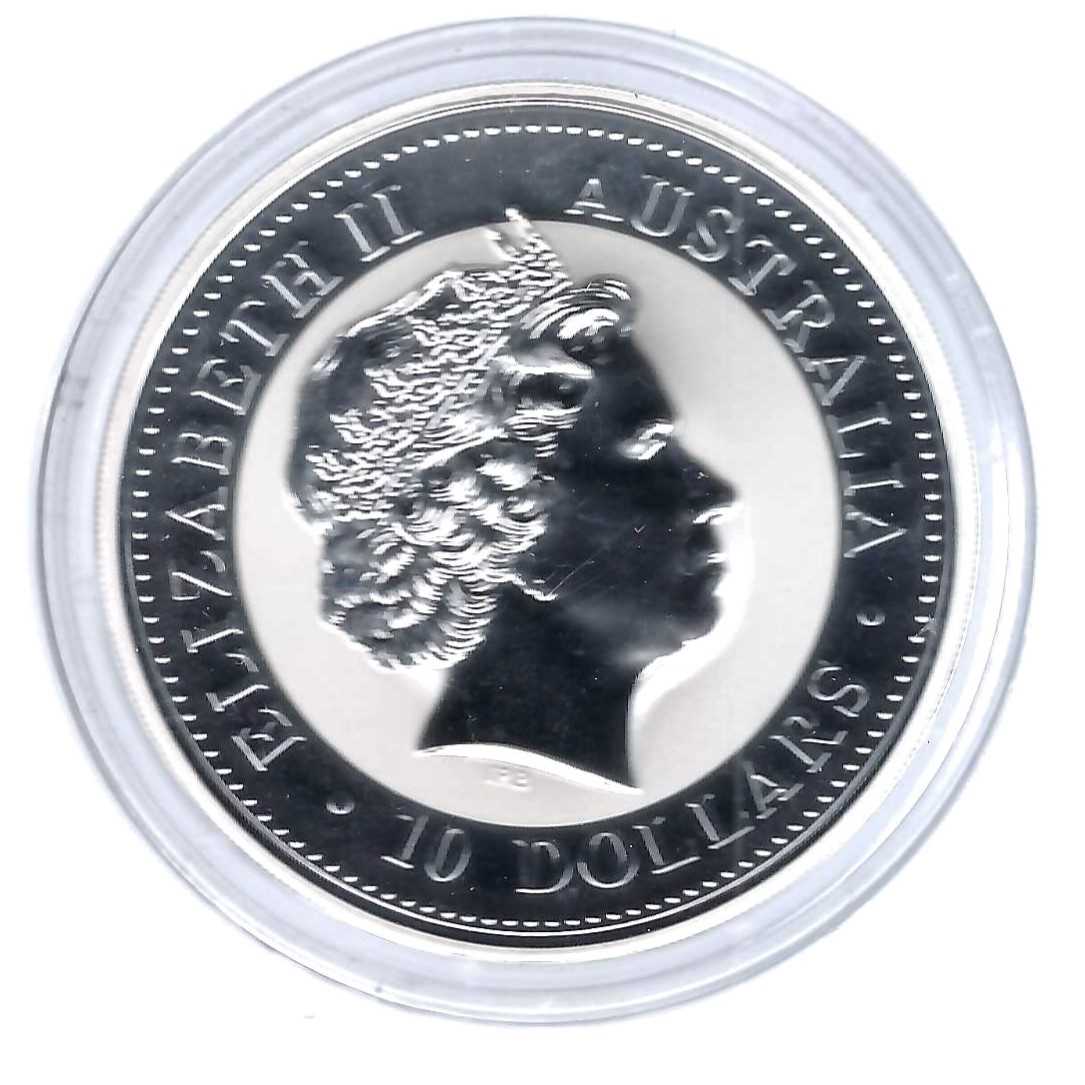  Australien 10 Dollar Kookaburra 2008 ST 10 Unzen Silber Münzenankauf Koblenz Frank Maurer AB 701   