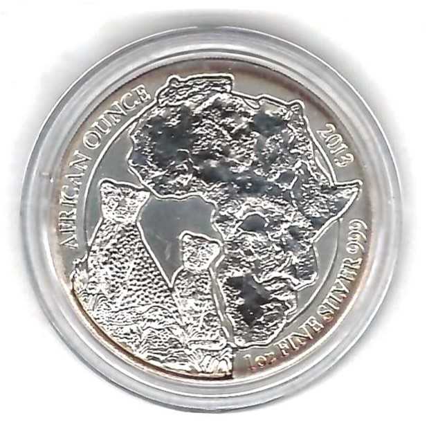 Ruanda 50 M Gepard 2013 ST 1 Unzen Silber Münzenankauf Koblenz Frank Maurer AB 706   