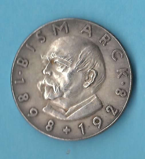  Bismarck Medaille 1928 900 Silber Münzenankauf Koblenz Frank Maurer AB 645   
