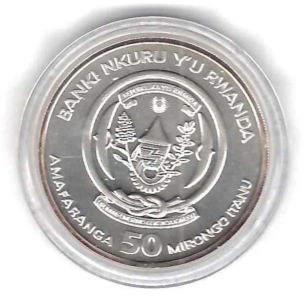  Ruanda 50 M Gepard 2013 ST 1 Unzen Silber Münzenankauf Koblenz Frank Maurer AB 713   