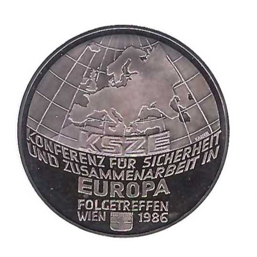  Österreich 500 Schilling EU Folgetreffen 1986 st GoldenGate Münzenankauf Koblenz Frank Maurer AB 721   