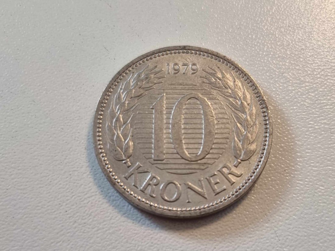  Dänemark 10 Kronen 1979 Umlauf   