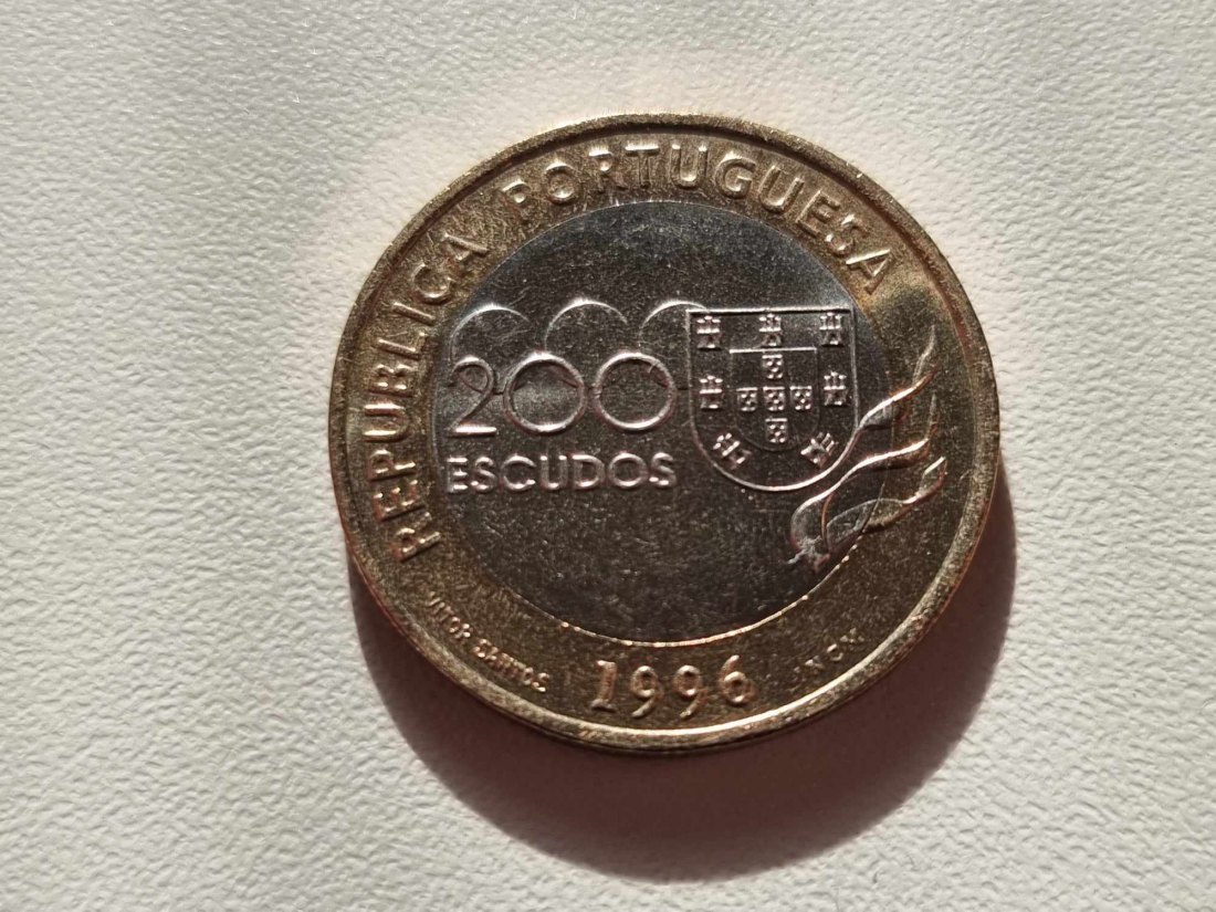  Portugal 200 Escudos Sondermünze 1996 STG   