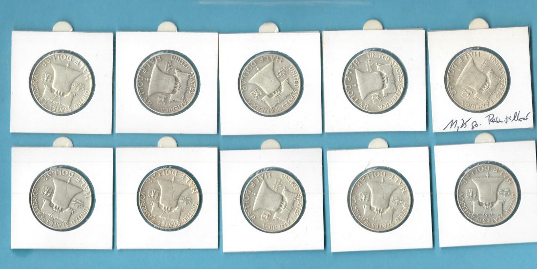  USA 10x 1/2 Dollar Silber Münzenankauf Koblenz Frank Maurer AB 689   