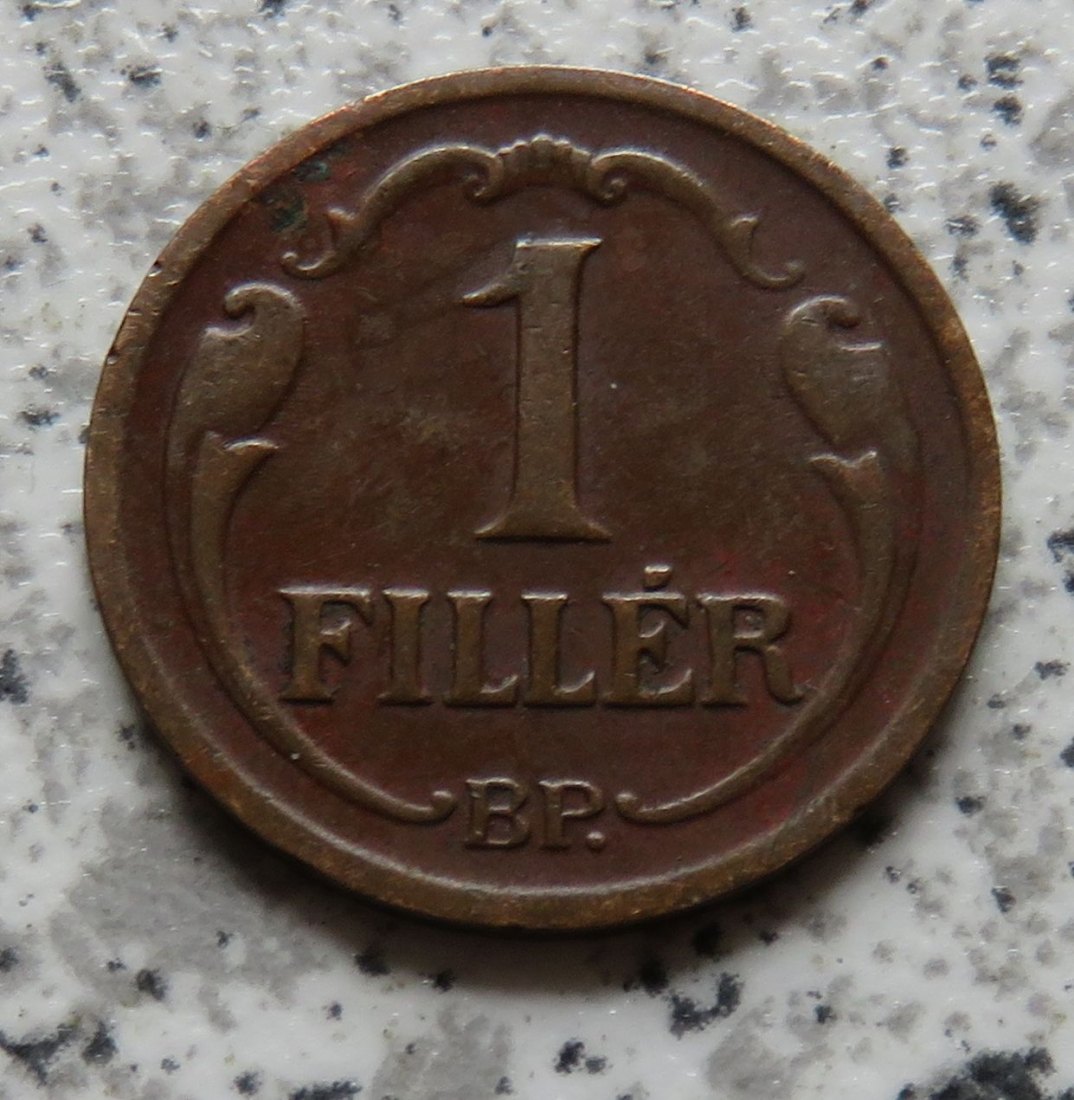  Ungarn 1 Filler 1939   