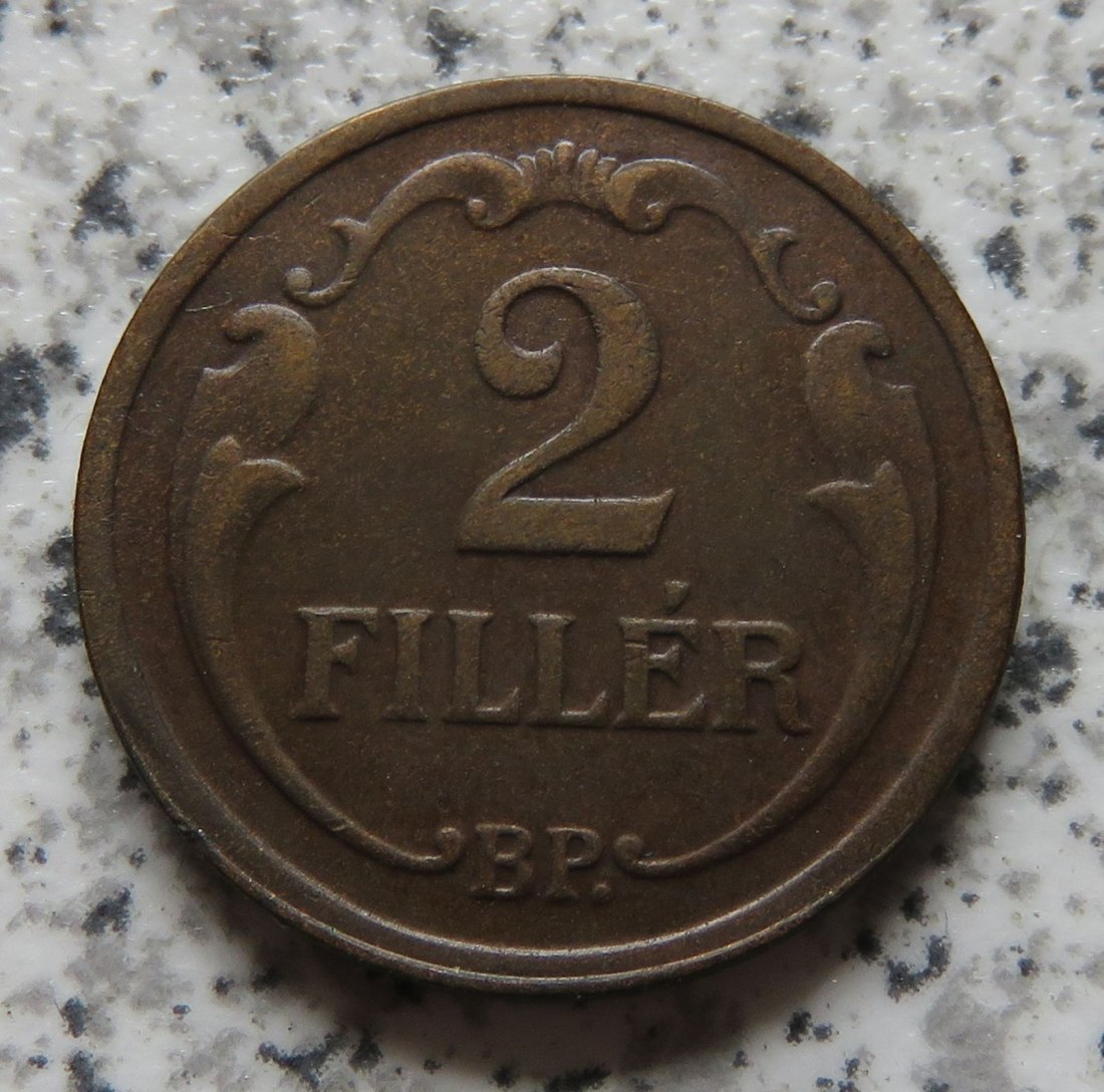  Ungarn 2 Filler 1929   
