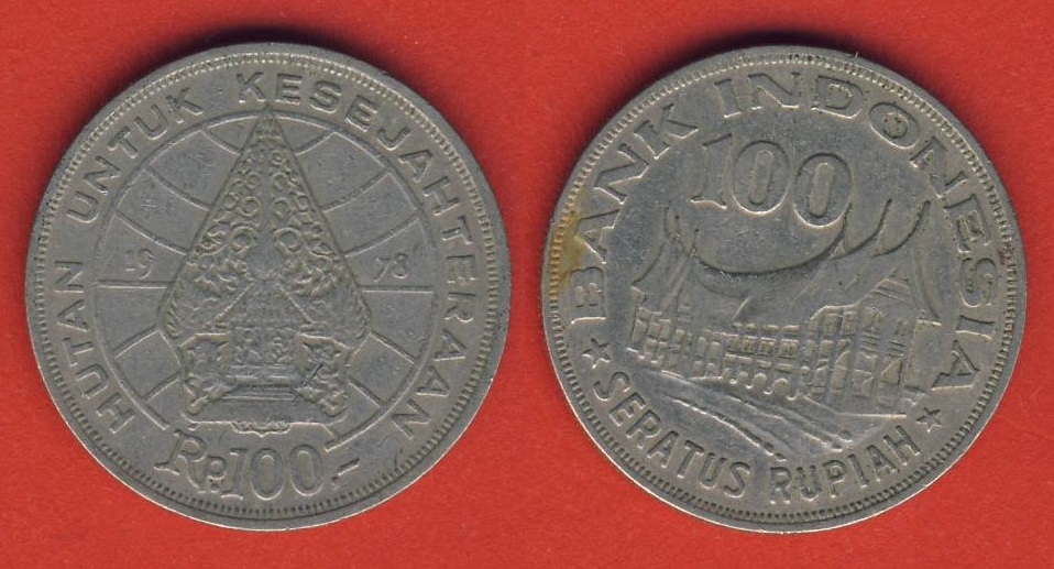  Indonesien 100 Rupiah 1978   