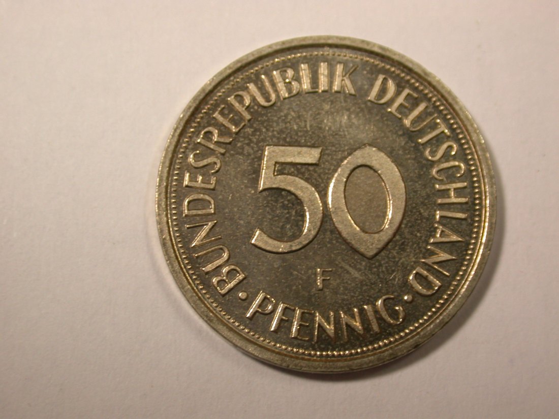  I4  BRD  50 Pfennig 1984 F in f.ST/ST   Originalbilder   