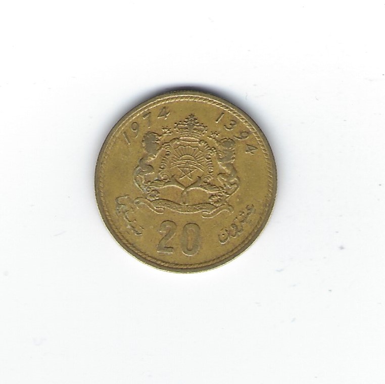  Marokko 20 Centimes 1974   