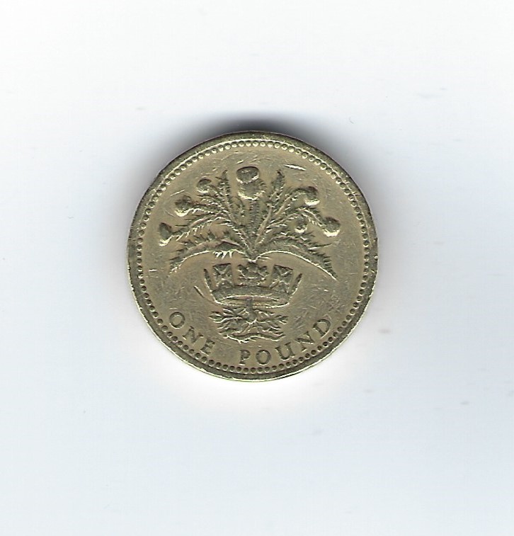 Großbritannien 1 Pound 1984 Kratzdistel   