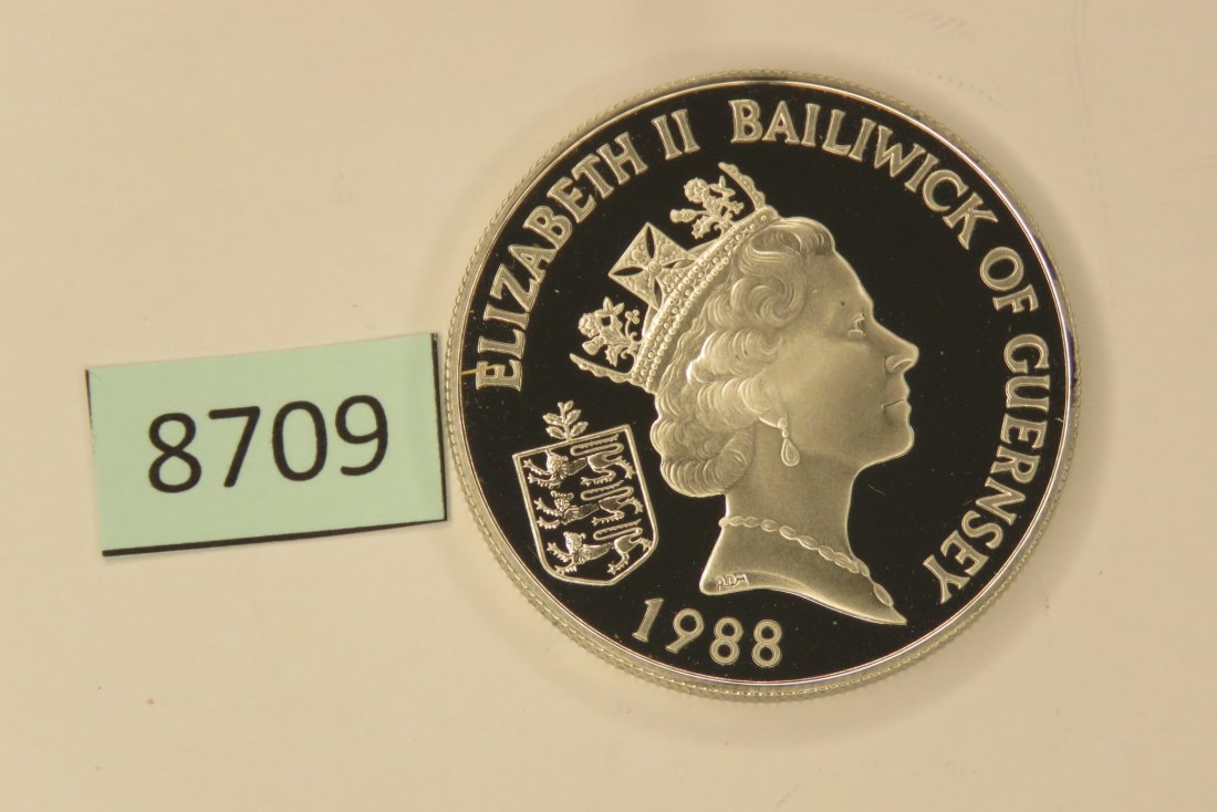  8709 Guernsey 1988 - William II - 28,28 g SILBER   