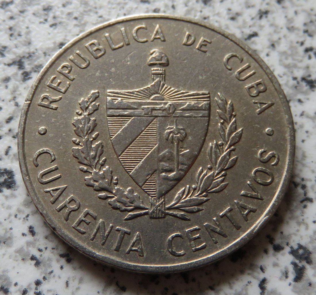  Cuba 40 Centavos 1962   