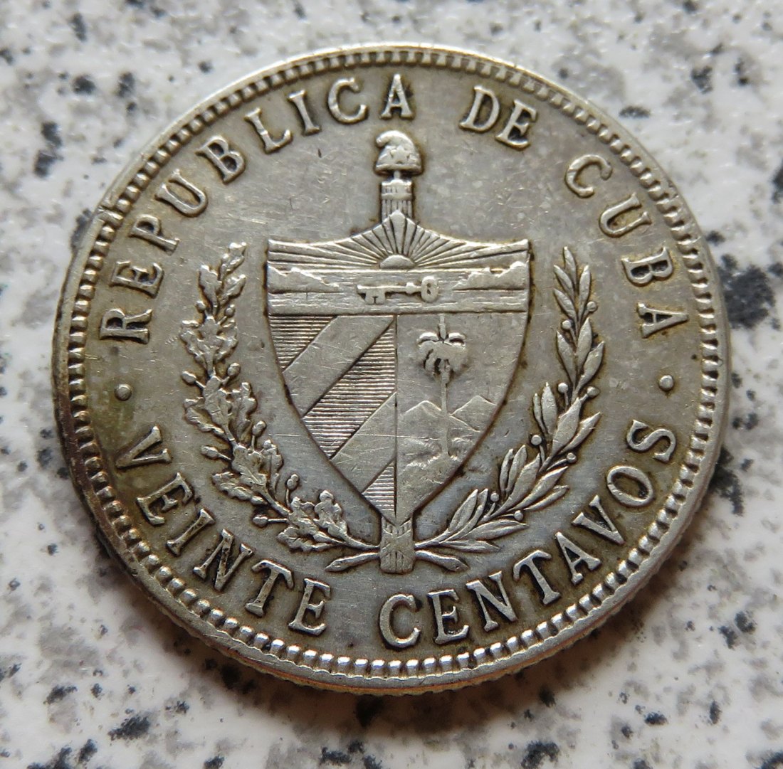  Cuba 20 Centavos 1948   