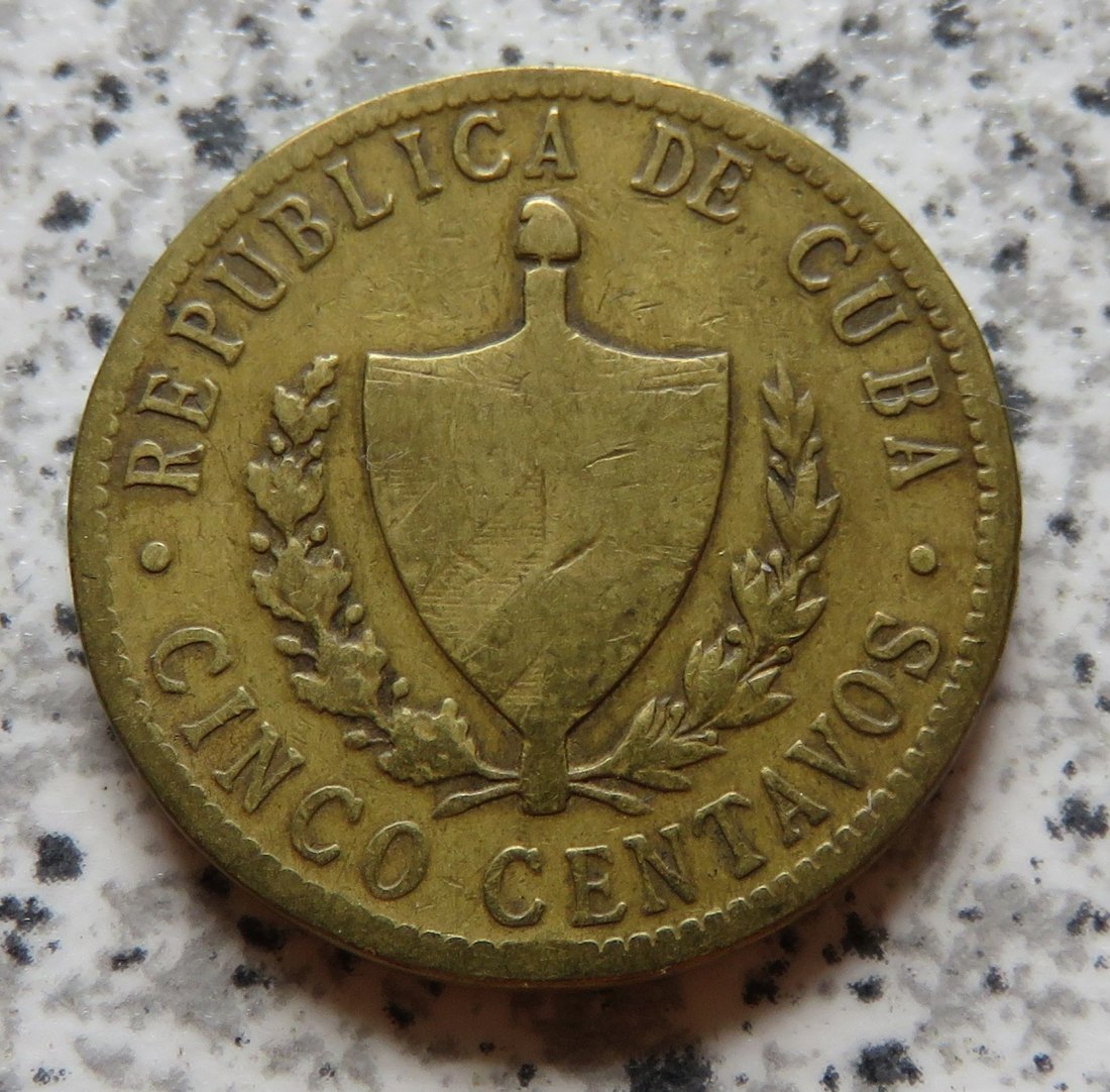  Cuba 5 Centavos 1943   