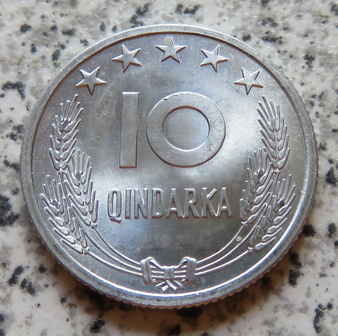  Albanien 10 Qindarka 1964, Erhaltung   