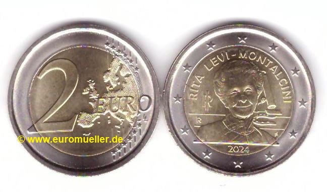 Italien 2 Euro Gedenkmünze 2024...Levi-Montalcini   