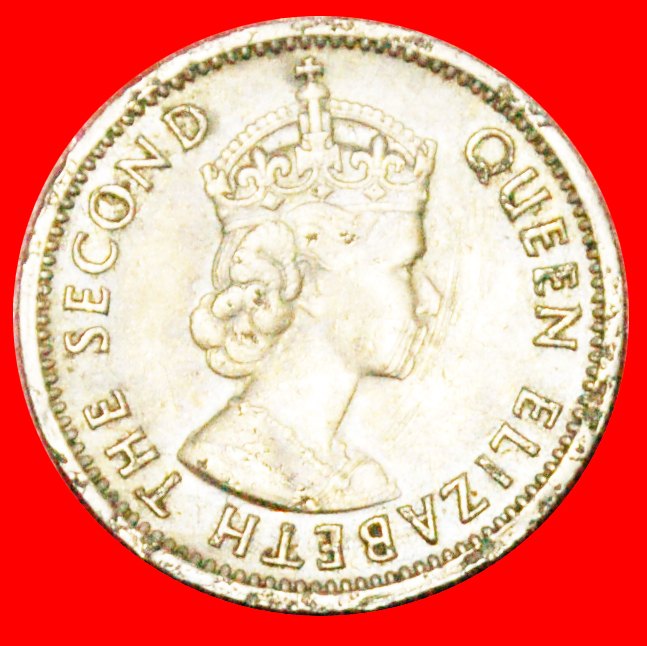  * GROSSBRITANNIEN (1953-1961):MALAYA UND BORNEO★5 CENT 1957H★ELISABETH II. 1953-2022★OHNE VORBEHALT!   