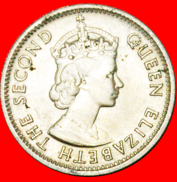  *GROSSBRITANNIEN (1953-1961):MALAYA UND BORNEO★5 CENT 1961KN★ELISABETH II. 1953-2022★OHNE VORBEHALT!   