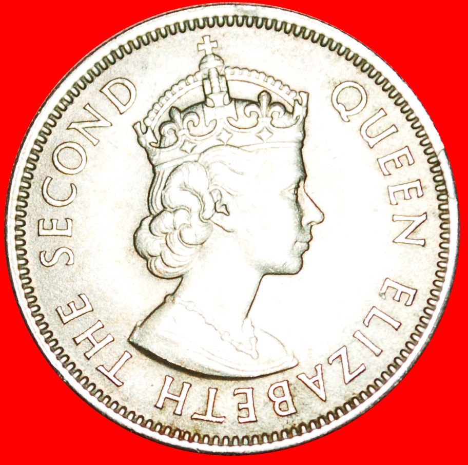  * GROSSBRITANNIEN (1954-1961):MALAYA UND BORNEO★20 CENT 1961★ELISABETH II. 1953-2022★OHNE VORBEHALT!   