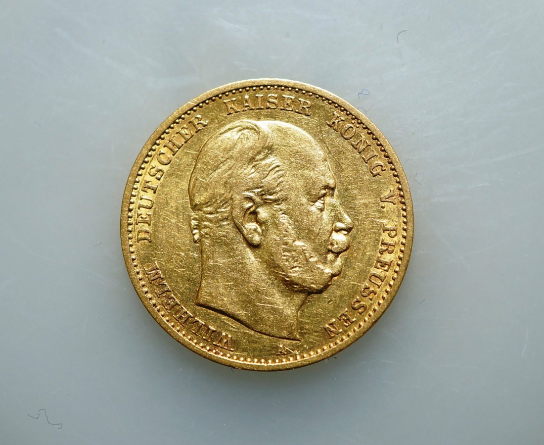  Preussen, 10 Mark 1880 A , Gold   