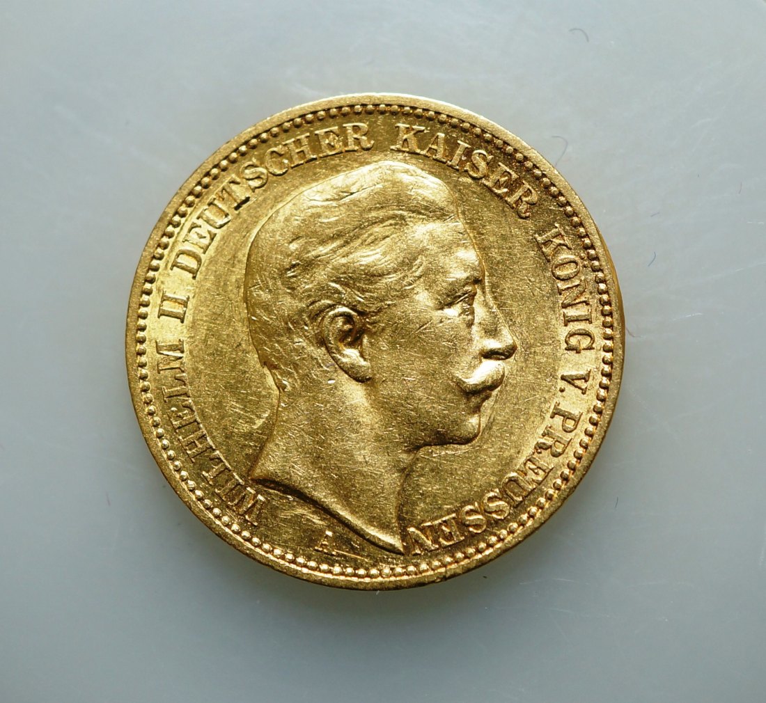  Preussen, 20 Mark 1901 A , Gold   