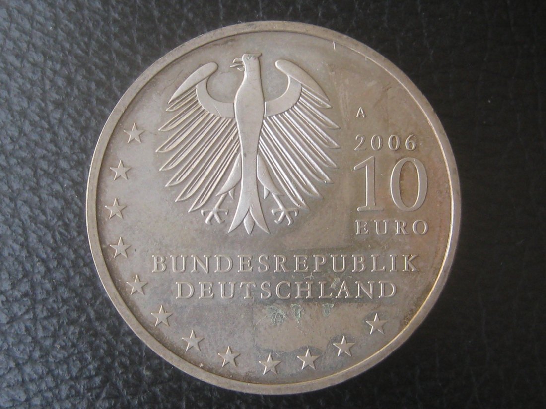  Bundesrepublik Deutschland 10 Euro 2006 A; 800 Jahre Dresden; 16,65 Gramm Silber fein   