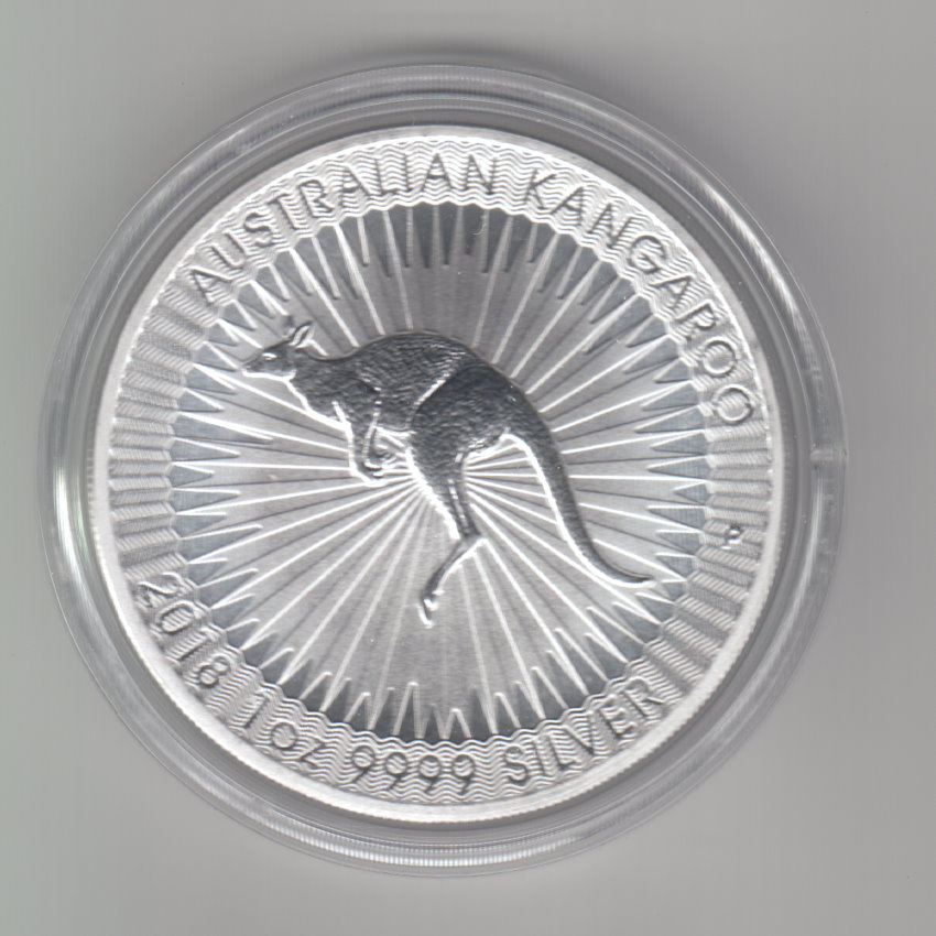 Australien, 1 Dollar 2018, Australian Kangaroo, 1 unze oz 999 Silber