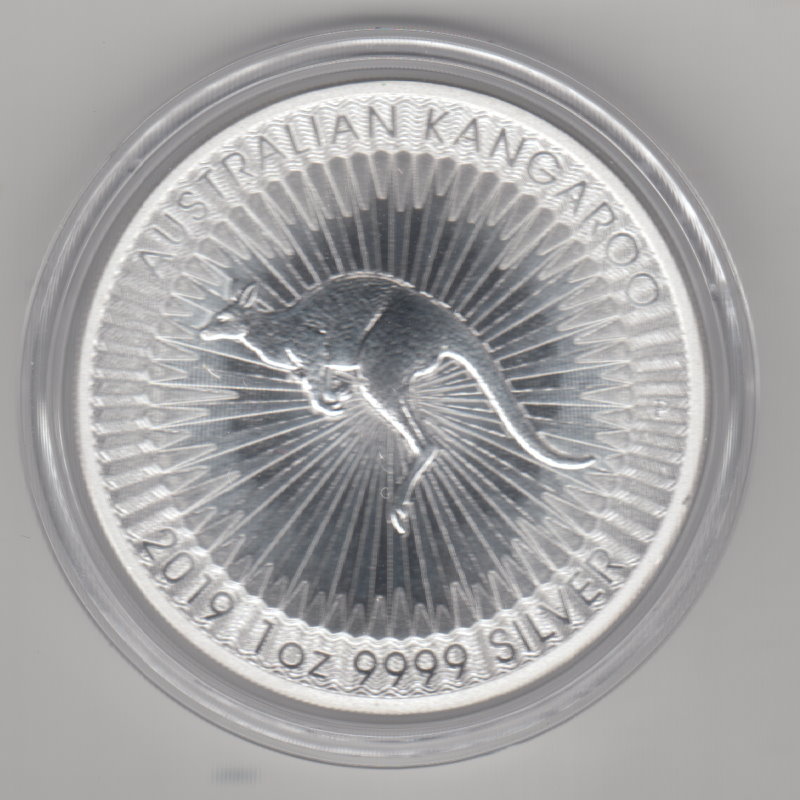  Australien, 1 Dollar 2019, Australian Kangaroo, 1 unze oz 999 Silber   