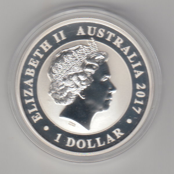  Australien, 1 Dollar 2017, Australian Silver Schwan, 1 unze oz 999 Silber   