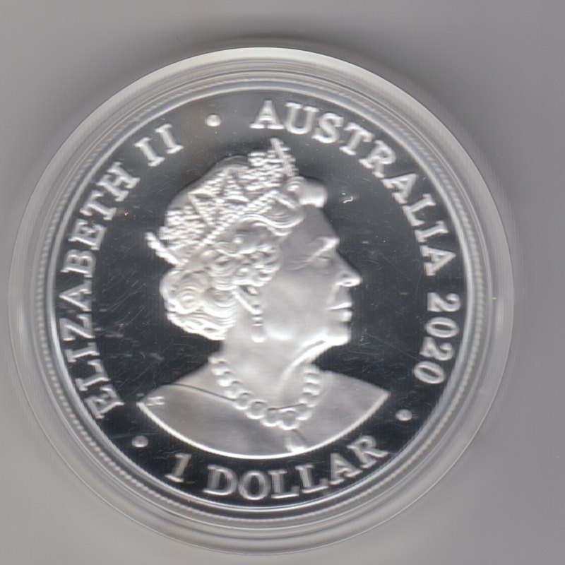  Australien, 1 Dollar 2020, Spinner Dolphin, Delfin, 1 unze oz 999 Silber   