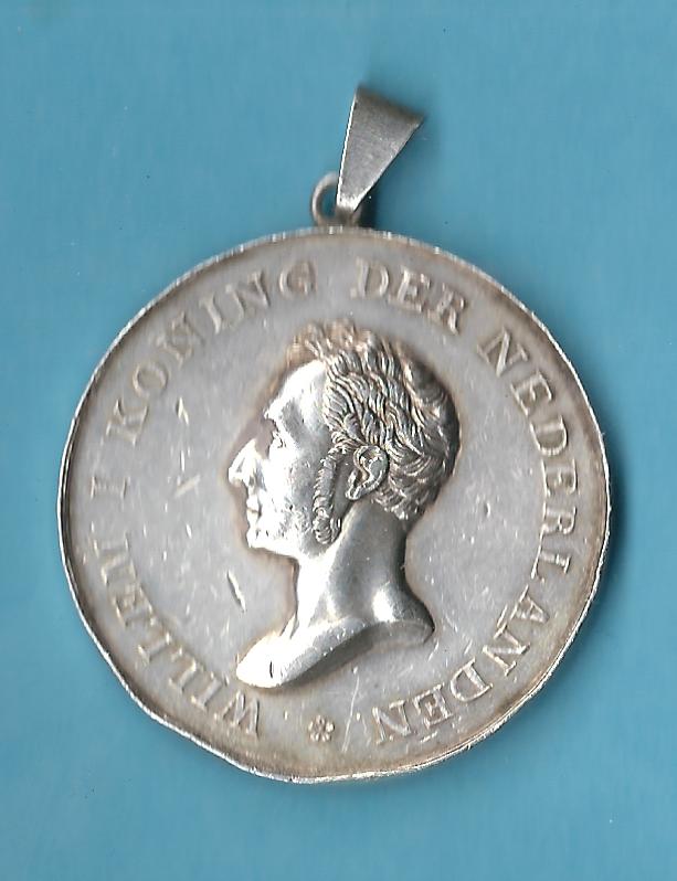  Niederlande sehr seltene Medaille 1820 Silber Amsterdam Münzenankauf Koblenz Frank Maurer AC15   