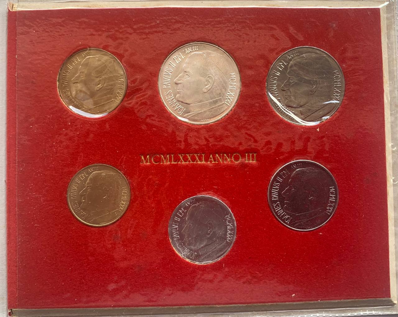  Vatikan 1981 Coin set BU (6 coins)   