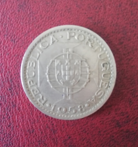  * * * GOA - Portuguese India - 1 escudo 1958  * * *   