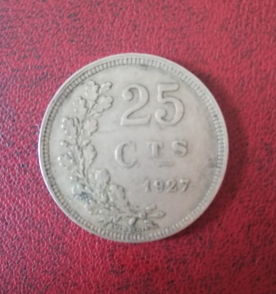  * * * LUXEMBOURG, 25 CENTS 1927 * * *   