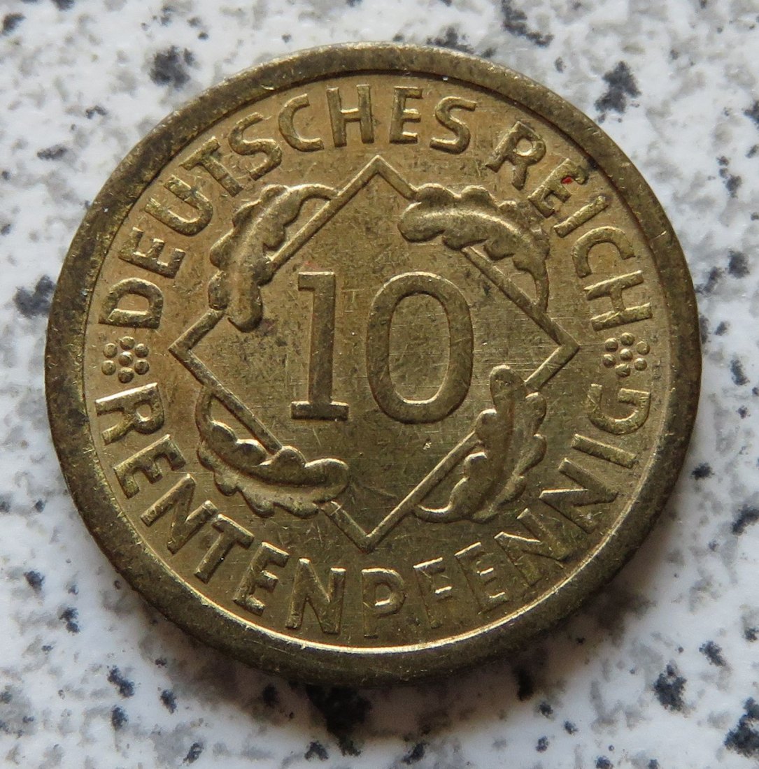  Weimarer Republik 10 Rentenpfennig 1923 A   