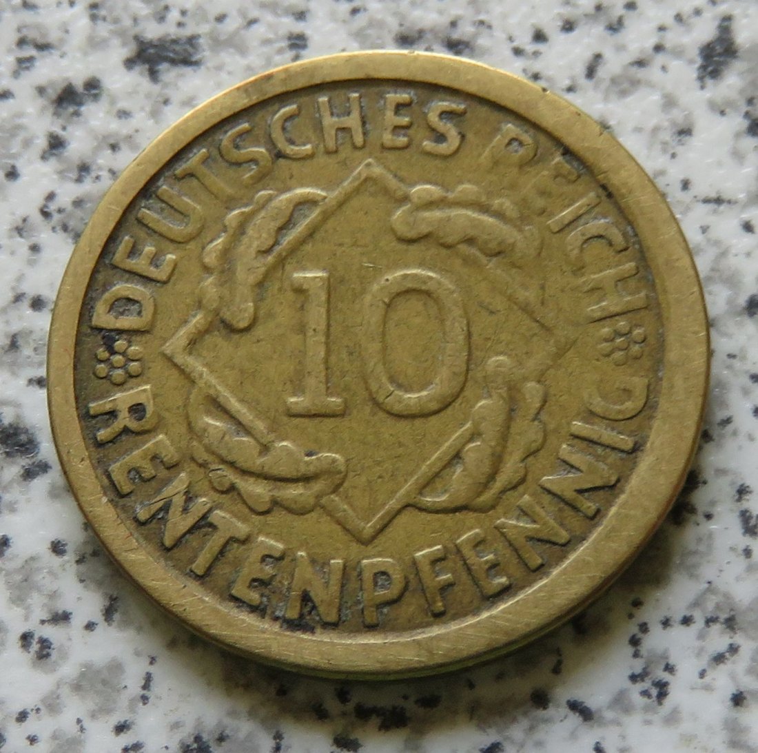  Weimarer Republik 10 Rentenpfennig 1924 E   