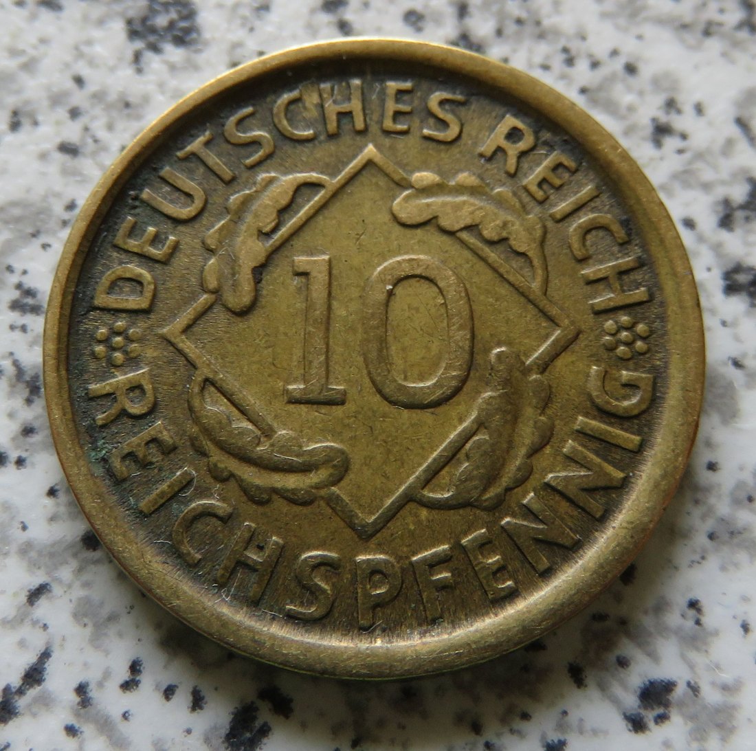  Weimarer Republik 10 Reichspfennig 1925 D   